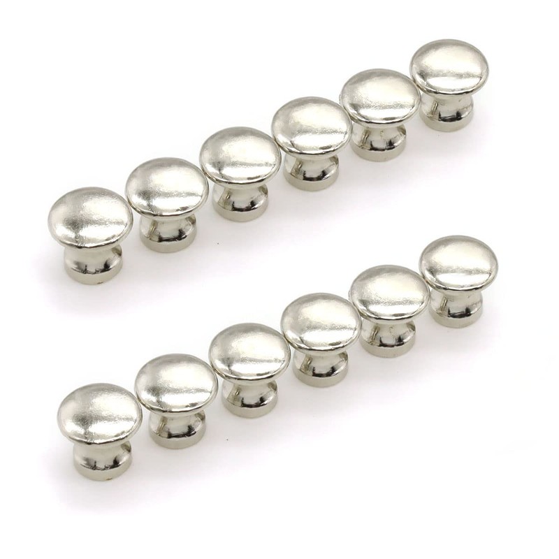 Asamuyu 50 Pieces Head Knobs with Screws,Vintage Cabinet Drawer Mini