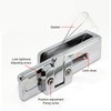 UShaped Glass Door Lock Latch Lock Hower Room Sliding Gate