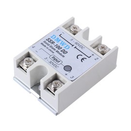 SSR-100DD Solid State Relay DC to DC (Input 3-32V DC Output 5-60V DC) with Heat Sink, 100A