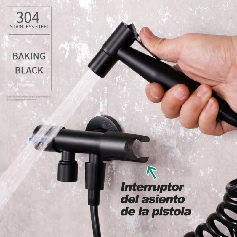 Grifo Para Inodoro Con Válvula Angular De Doble Salida