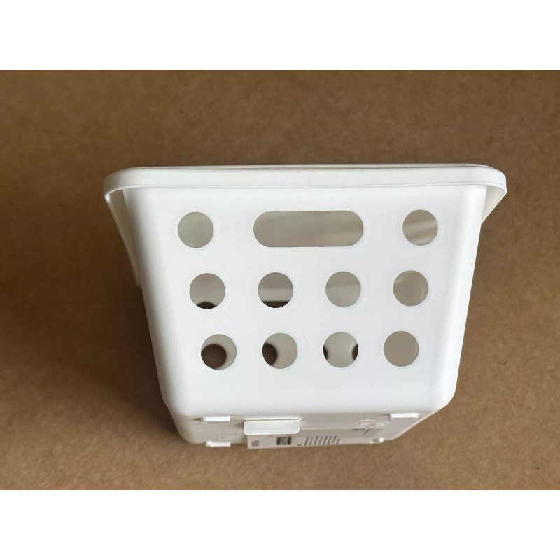 IKEA Rundbal Storage Basket W/ Lid Stackable White 7x5.5x3.25"
