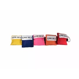 Ursus Enterprises Inc. 20 Assorted Color CPR Face Shield Mask in Pocket Keychain