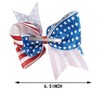 Large 6.5'' 4th of July American Flag Glitter Hair Bow