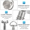 GZNB 4 Pieces 1/4 Inch Camera Screws, D-Ring 1/4 Inch