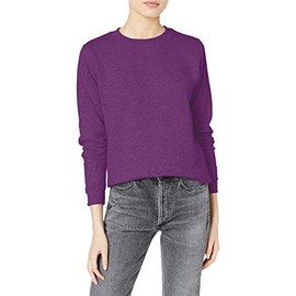 Gildan Women's Fleece Crewneck Sweatshirt, Style G18000FL, Aubergine, 2X-Large