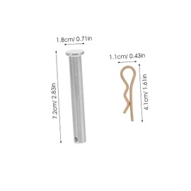 SEWOART Splinte Assortment Securing Cotter Pin Sch Scaffolding Connecting Pins with Clips Stable for Construction Projects Diameter 10 mm Thread 70 mm Durable Accessories for Scaffolding Construction