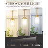 TENGXIN Modern Pendant Light for Kitchen Island, Brushed Gold Hanging