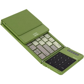 Nillkin Pocket Foldable Keyboard with Touchpad & Wireless Bluetooth, Portable Travel Keyboard for Home or Mobile Office Replaces Keypads and Mouse Combo, Compatible with iPad, Laptop, Tablet - Green
