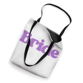 Groovy Bride Bachelorette Bridal Wedding Lavender Purple Tote Bag