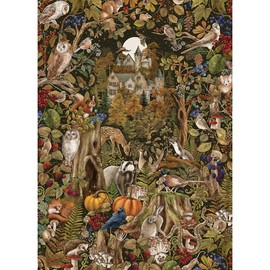 The Art File - Autumn Equinox | 1000 Piece Puzzle | Beautiful Forest Castle | Sustainable Puzzle for Adults | 100% Recycled Premium Pad | Great Gift for Adults | Gibsons