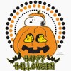 CafePress Snoopy And Woodstock Pumpkin Magnet 2.25" Round Magnet, Refrigerator