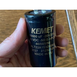 Kemet 2 New 15000 uf 63v Kemet Main Filter Capacitors fr Pioneer QX-747 EXACT FIT 40mm
