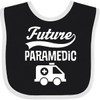 inktastic Future Paramedic Ambulance Baby Bib Black and White 31ef4