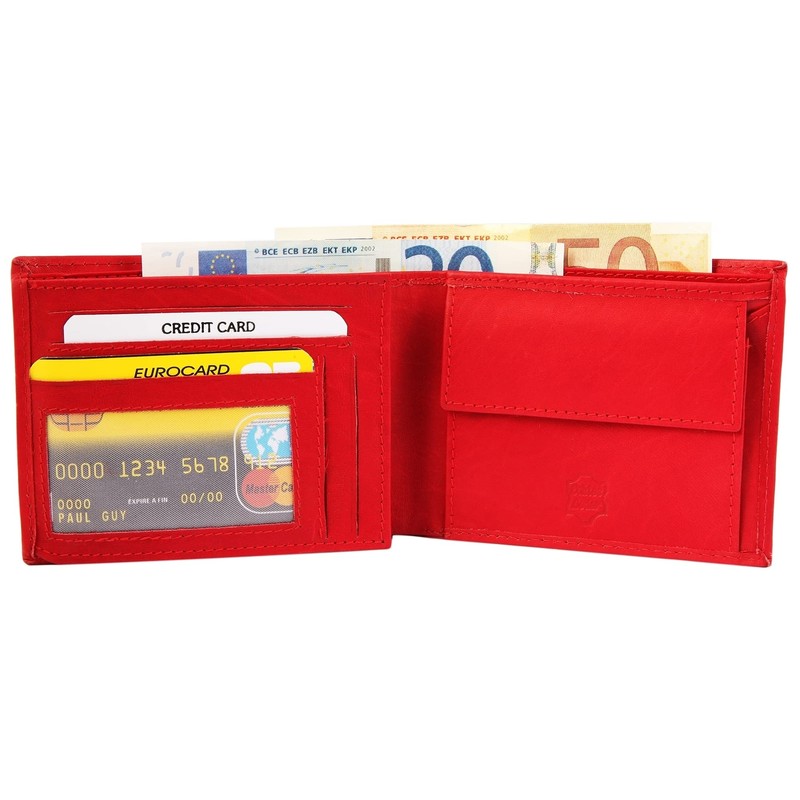 Excellanc 3000184 Men's Wallet Real Leather Landscape Format 12 x