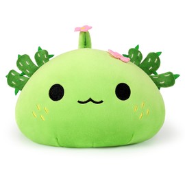 Onsoyours Cute Axolotl Plush, Soft Stuffed Animal Salamander Plush Pillow, Kawaii Plushie Toy for Kids (Axolotl Cactus, 13")