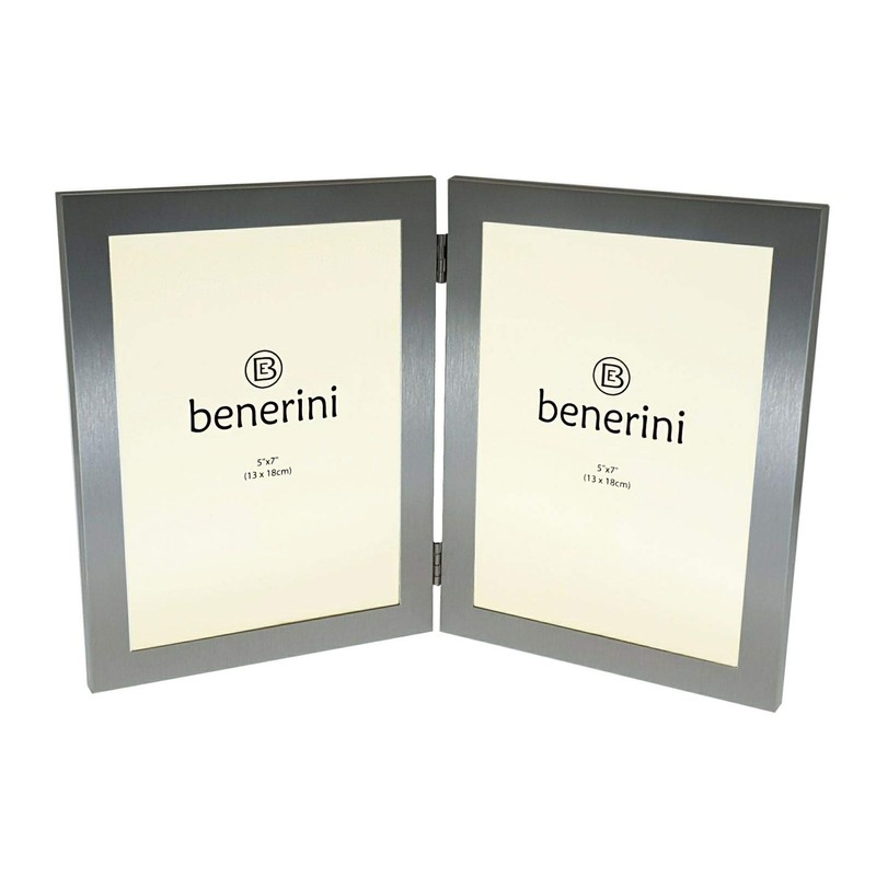 benerini 2 Picture - 5 x 7 inches Brushed Aluminium