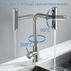 Single Handle Kitchen Faucet with Pull Down Sprayer Waterfall Kitchen