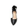 DREAM PAIRS DREAM PAIRS Womens Low Heel Pump Shoes, Black/Pu