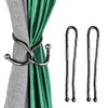 KXLife Curtain Tiebacks Clips, Decorative Drapes Holdbacks, Handmade Metal Rope