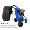 EasyGo Beach Cart Heavy Duty Folding Ocean Utility Wagon Large