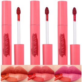 BAISEN DIARY Peel Off Lip Liner Tattoo Stain - Peel & Reveal Rich Ravishing Color Peel Off Mask Lip Gloss - Transfer-proof, Smudge-Proof, Matte Finish (3Pcs #1#2#3, 3 Count (Pack of 1))