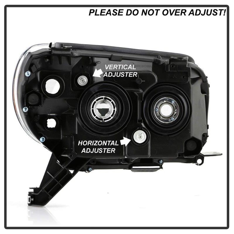 ACANII - For Black 2006-2009 Toyota 4Runner Replacement Headlights lamps