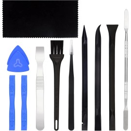 STREBITO Spudger Pry Tool Kit 12 Piece Opening Tool, Metal & Plastic 12 in 1