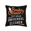 Funny Brake Cleaner Design For Automotive Mechanic Throw Pillow