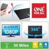 HDTV ONE FOR ALL® Amplified Indoor Smart HDTV Antenna