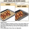 ZYP 120 Sheets 9x11inch Unbleached Air Fryer Parchment Paper Liners,Non-sti