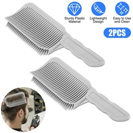 2Pcs Fading Comb Barber for Clipper Longer Hair Flat Top Haircutting Tools Salon - Professional Hair Cutting Tool