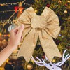 Gold Glitter Wired Ribbon for Christmas Tree Gift Wrapping 2.5