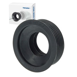 tecuro - Siphon rubber sleeve - for connection to HT drain pipe sleeve, siphon arch - outer diameter 50 mm x inner diameter 30-32 mm - 803050