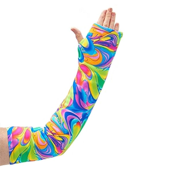 CastCoverz! Designer Arm Cast Cover - Colorcopia - Small Long: 18" Length X 9" Circumference - Removable and Washable - Made in USA
