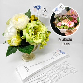 Floral Picks Card Holder 9.5" Plastic Straight Head 25 Pcs by LifeStyle Channel