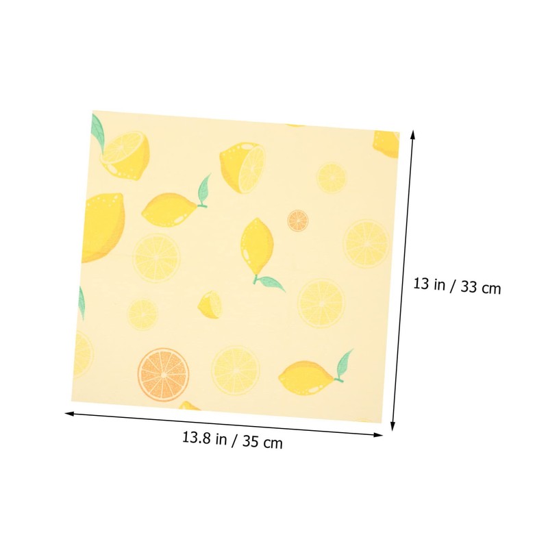 Baluue 3pcs Reusable Beeswax Wraps for Food Storage Organic Biodegradable