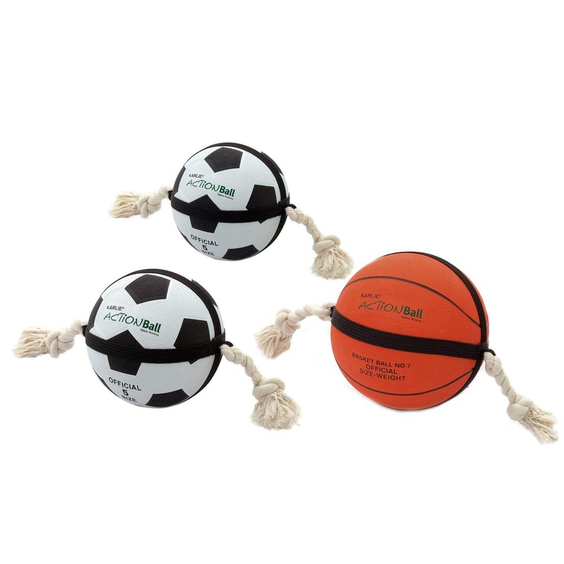 Karlie Actionballs Retreev, White, Small Dog Toy, Interactive Ball, Small