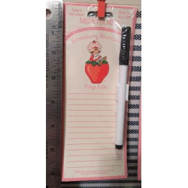 American Greetings Unopened 2006 Strawberry Shortcake Dry Erase Memo Board w/Marker X1 - 7½in X 3in