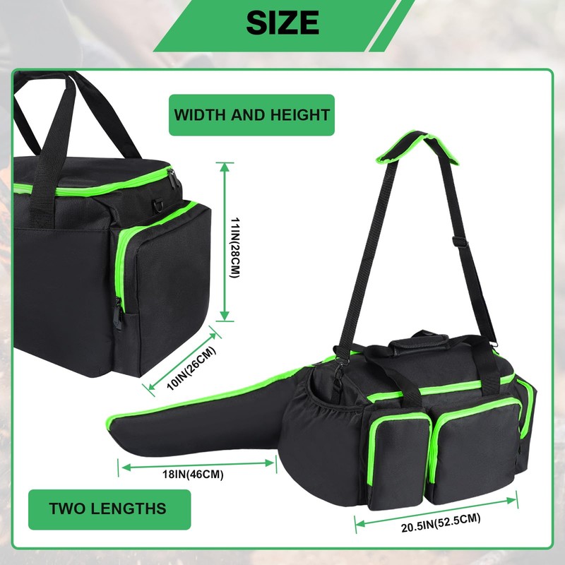 HTZSSON Chainsaw Carrying Case, Compatible with Greenworks, EGO, Dewalt, 14