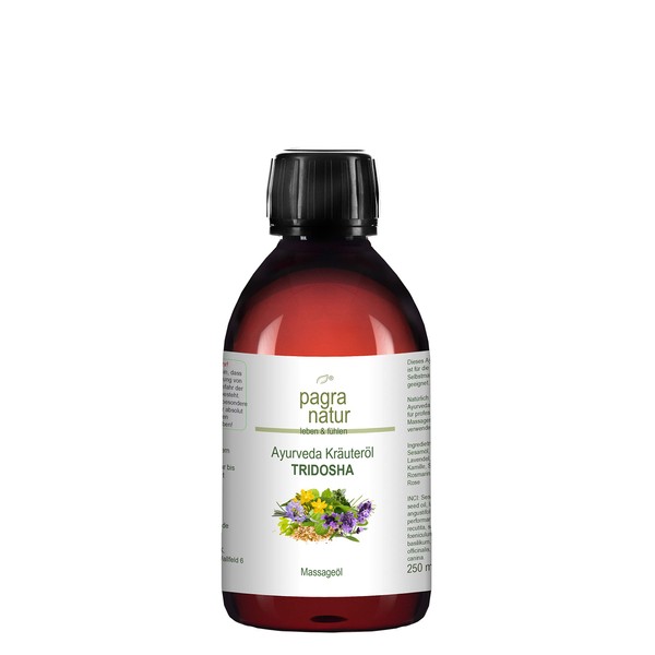 pagra natur Ayurveda Tridosha Massage Oil 250 ml - Herbal Oil