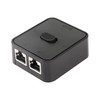 CERRXIAN Network Switch 2 Ports,RJ45 Network Key-Press Switch Splitter Selector