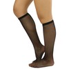 tobeinstyle Sheer de la mujer fishnet rodilla alta calcetines con
