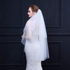 Ursumy Layered Wedding Veil Hip Length Veil 2 Tier Soft