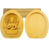 木彫 of Buddhist Buddha 愛染明王 Guardian 本尊 Tsuge Boxwood