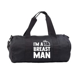 Hippowarehouse I'm a breast man Gymwear Gym Duffle Cylinder Uniform Kit Bag 50 x 25 x 25cm 20 litres