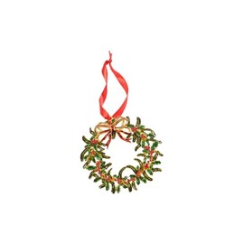 Villeroy & Boch 3593910028 Christmas Toys 2019 Metal Hanger Xmas Wreath 12 cm (Pack of 1)