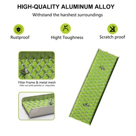 12 INCH Sluice Box Aluminum Alloy Sluice Box, Portable Gold Prospecting Equipment, Gold panning kit for Gold Mining for River, Creek, Gold Panning, Prospecting, Dredging