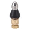 Domary Pressure Sewer Jetter Nozzle Stainless Steel G1/4 Adapter for