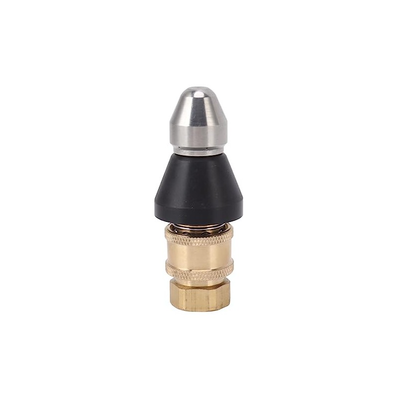 Domary Pressure Sewer Jetter Nozzle Stainless Steel G1/4 Adapter for