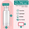 50 Pack Empty 3.4 oz Travel Bottles Tsa Approved Leakproof